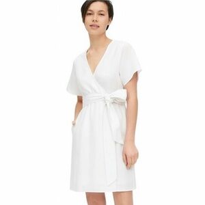 NEW GAP Kimono Sleeve Linen Blend Dress Size 12 Cottagecore Coquette Beach